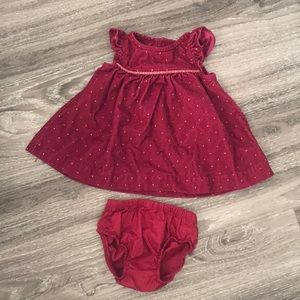 Carter’s Corduroy Dress/matching diaper cover
